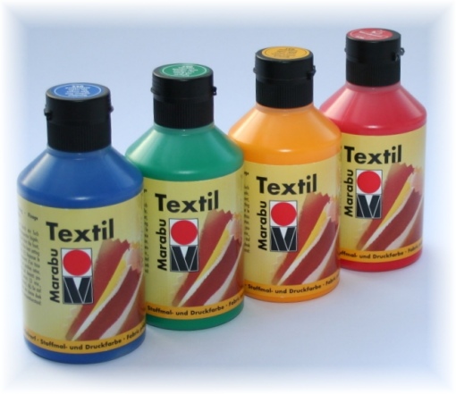 marabu textil 250ml Textilmalfarbe in der Flasche, Stoffmalfarbe zum Nachf�llen