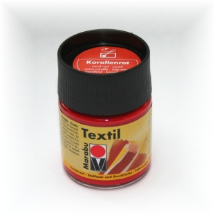 Textilmalfarbe im 50ml Glas von marabu