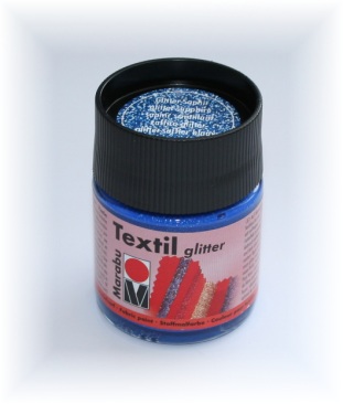 marabu textil Glitter Textilmalfarbe mit Glitzer -Effekt