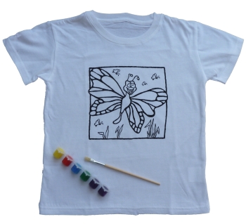 Kinder-TShirt mit Aufdruck zum Bemalen