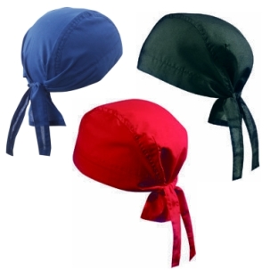 Bandana - Piratenkopftuch, SCHWARZ, ROT, BLAU, WEISS