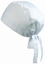 Piratenkopftuch aus Baumwolle, weiß Bandana - Piratenkopftuch, weiss