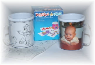 Ausmalbecher mit Henkel - FOTOTASSE - Kindertasse